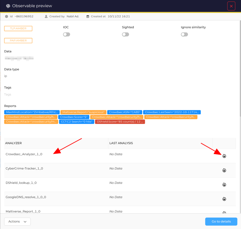 TheHive - Cortex Analyzers